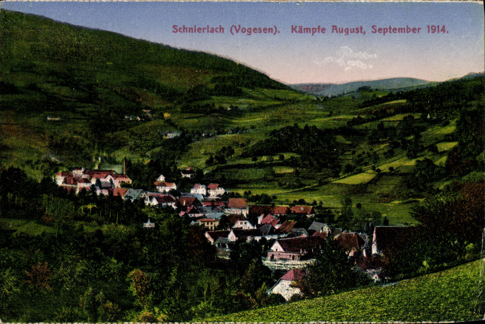 CPA Schnierlach Kampte August September 1914