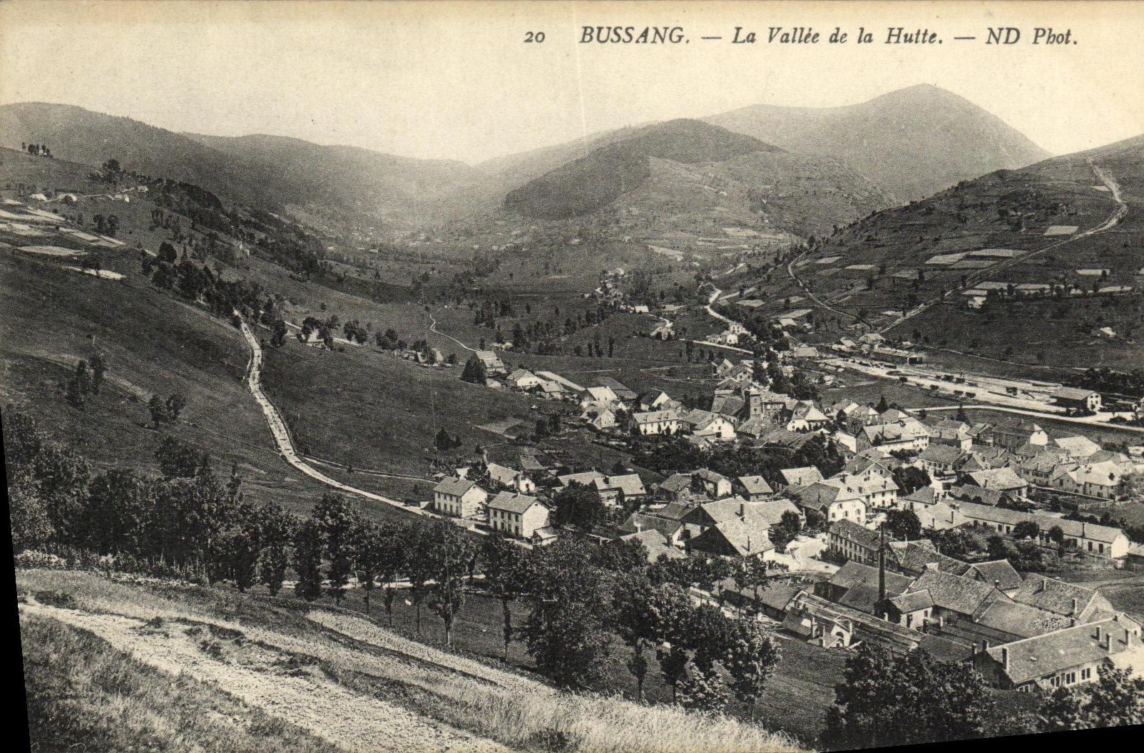 VINTAGE POSTCARD Bussang the Valley of the Hut