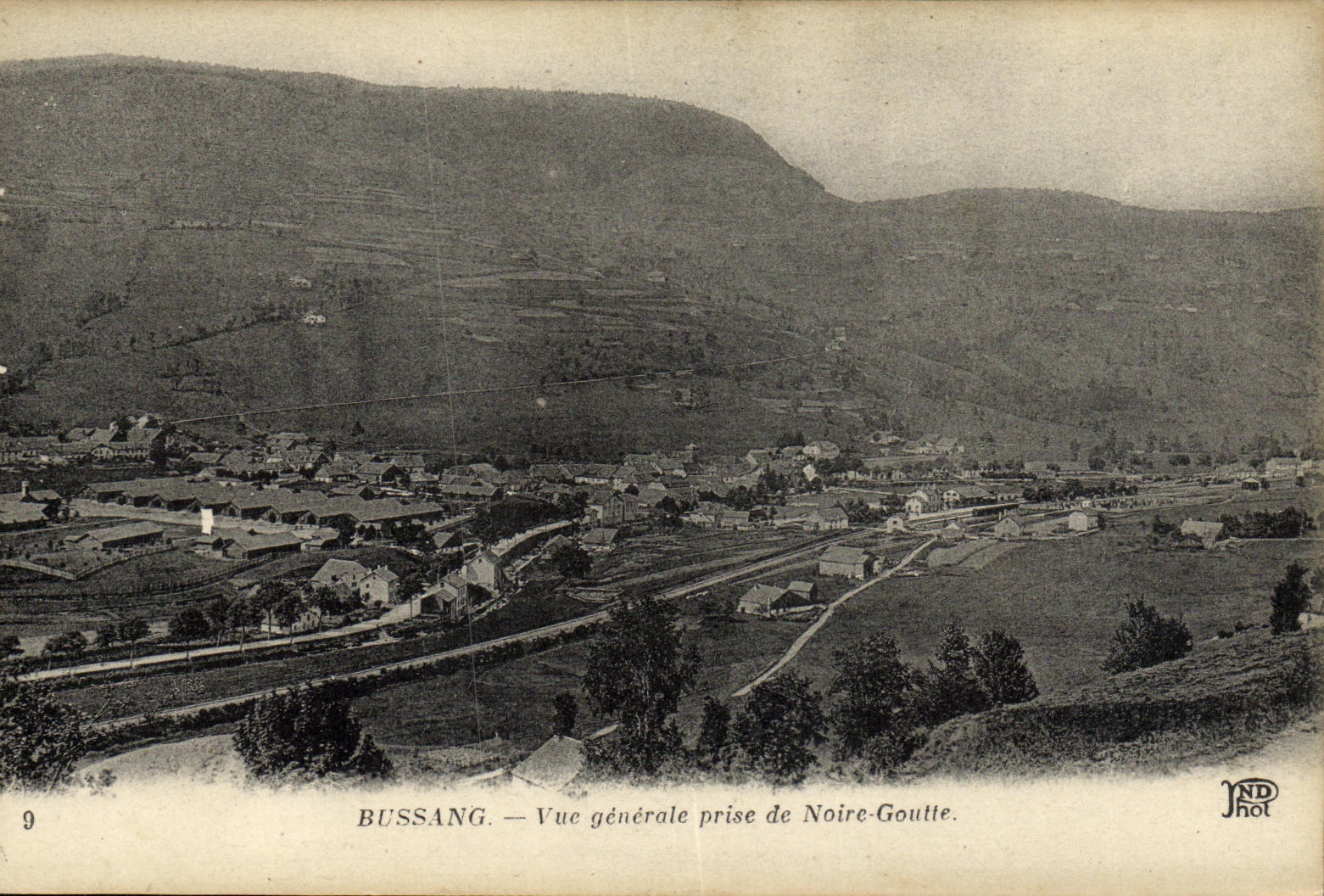 VINTAGE POSTCARD Bussang View Taken of Black Drop
