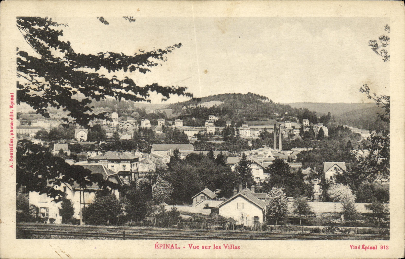 CPA Epinal Vue sur les Villas