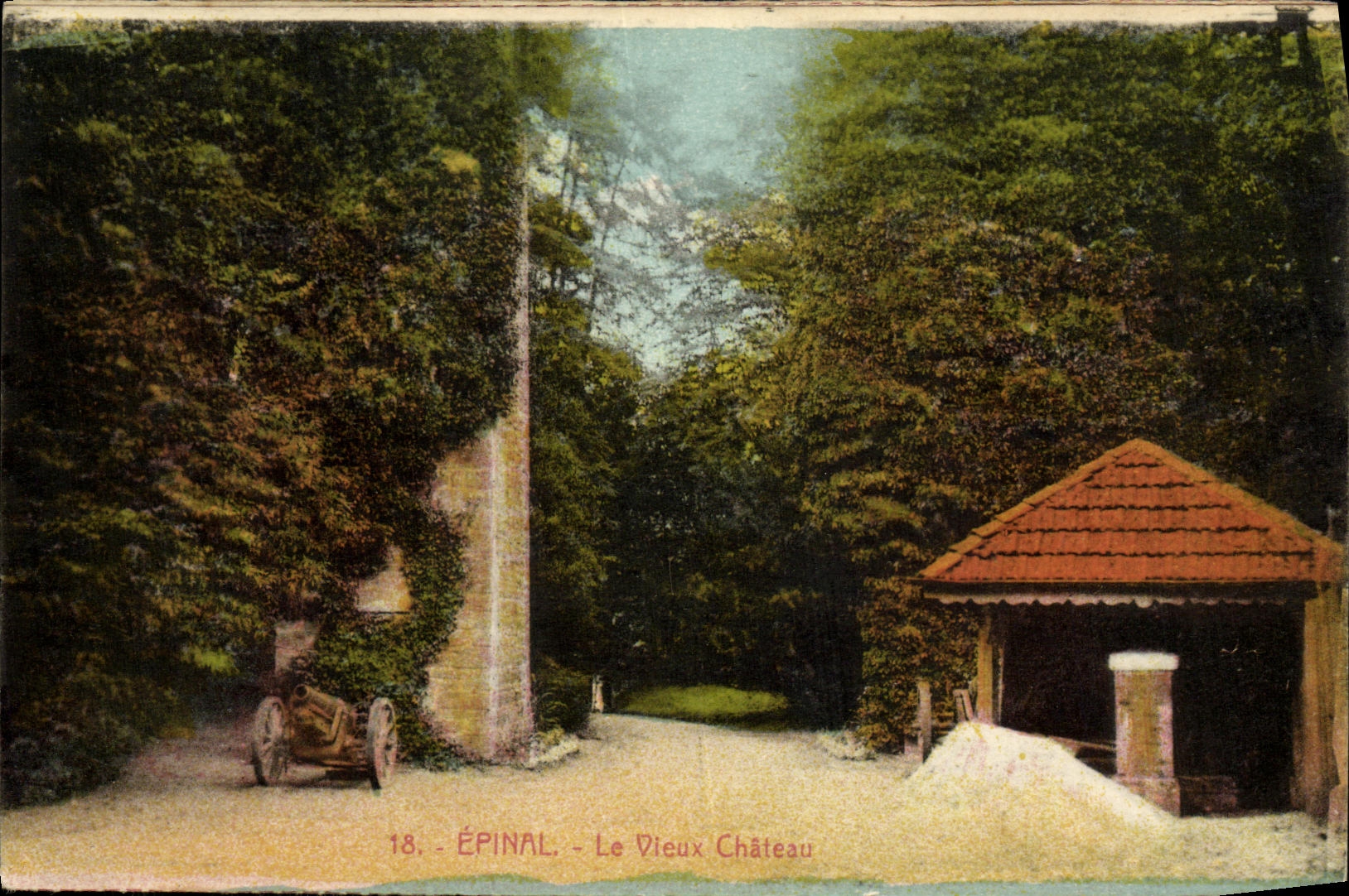 POSTAL Epinal de la VENDIMIA el castillo viejo