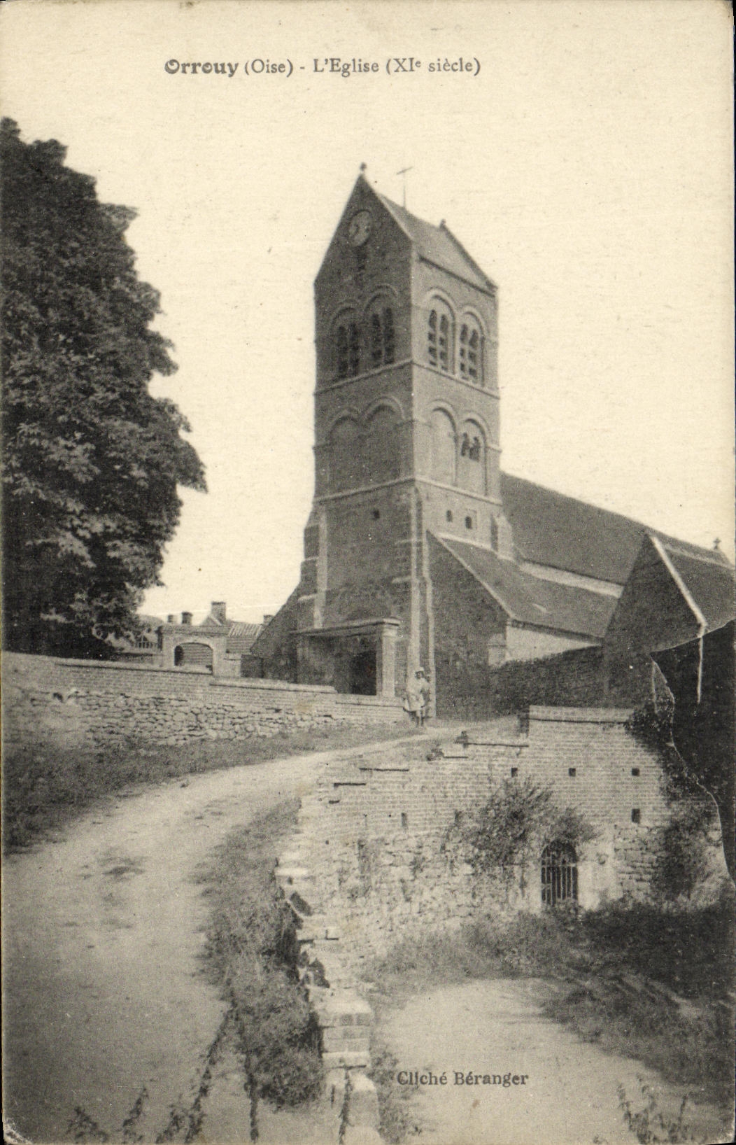 POSTAL Orrouy L iglesia de la VENDIMIA
