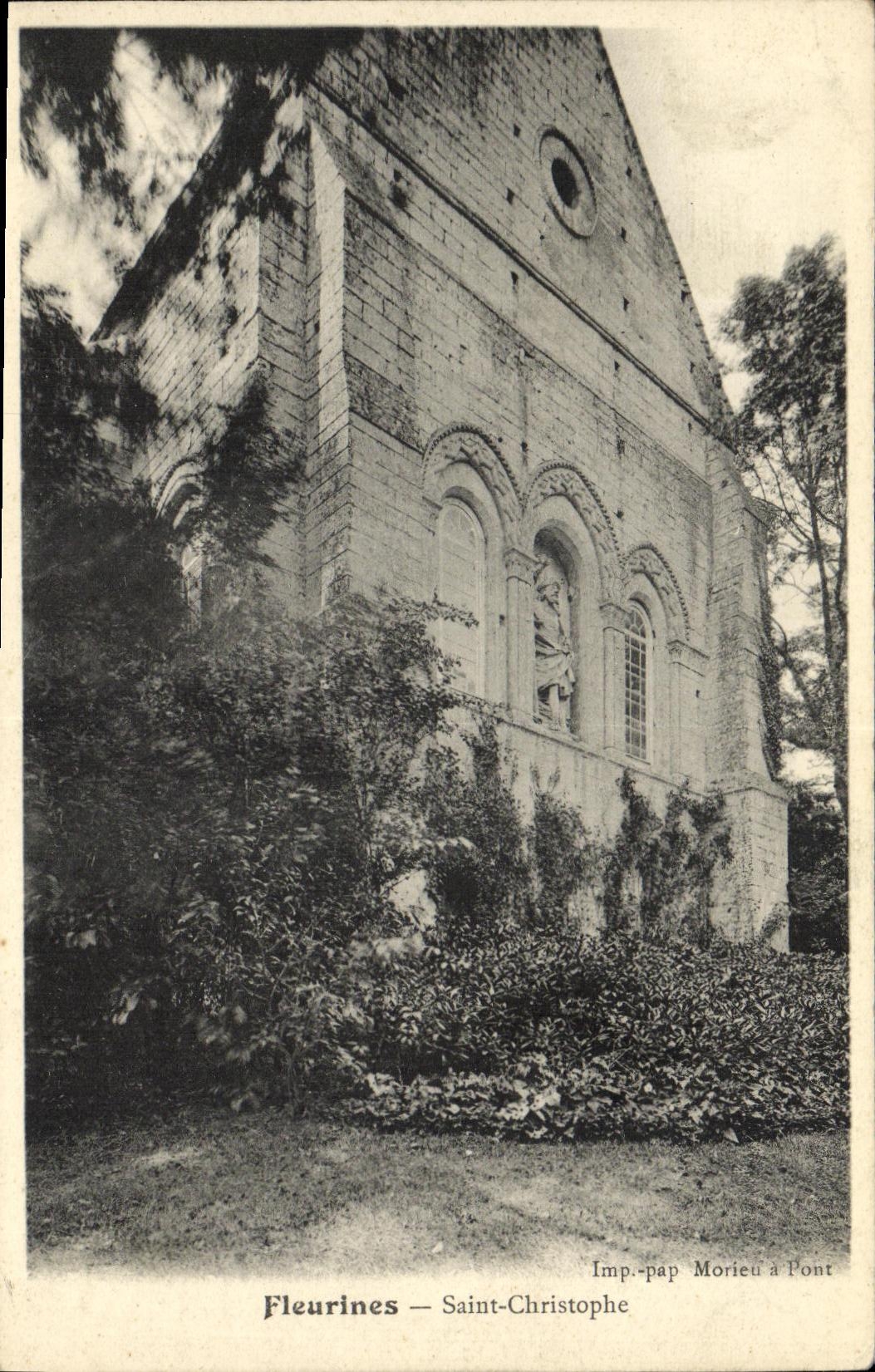 POSTAL Fleurines santo Cristobal de la VENDIMIA