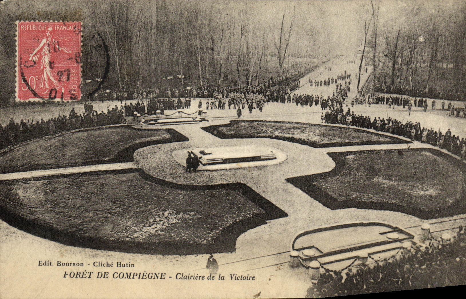 CPA Foret De Compiegne Clairiere de la Victoire Militaria 