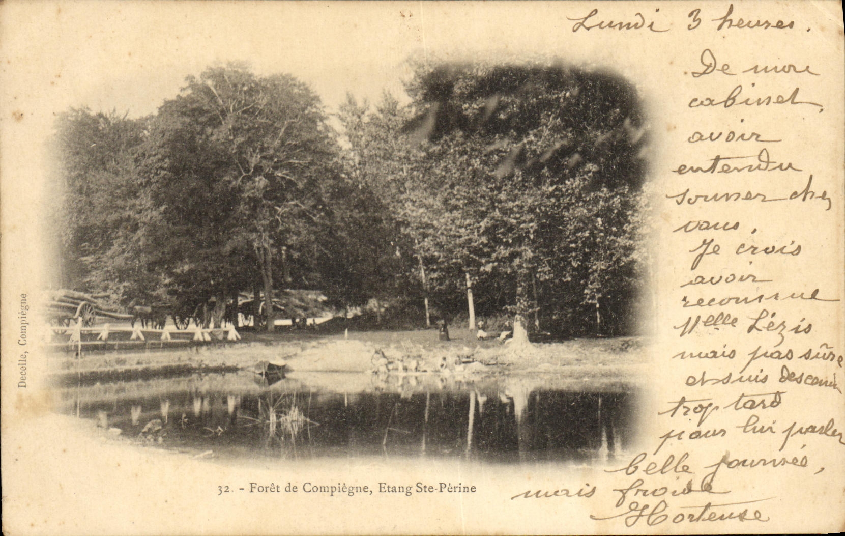 CPA Foret De Compiegne Etang Ste Perine