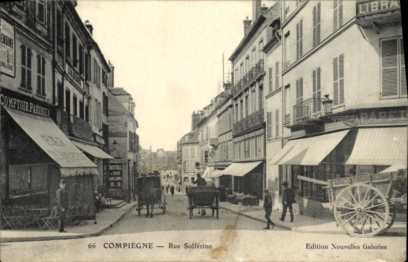 CPA Compiegne Rue Solferino Comptoir Solferino