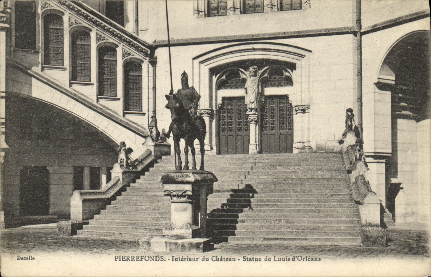 POSTAL Pierrefonds Interieur de la VENDIMIA de las reglas del castillo de Louis D Orleans
