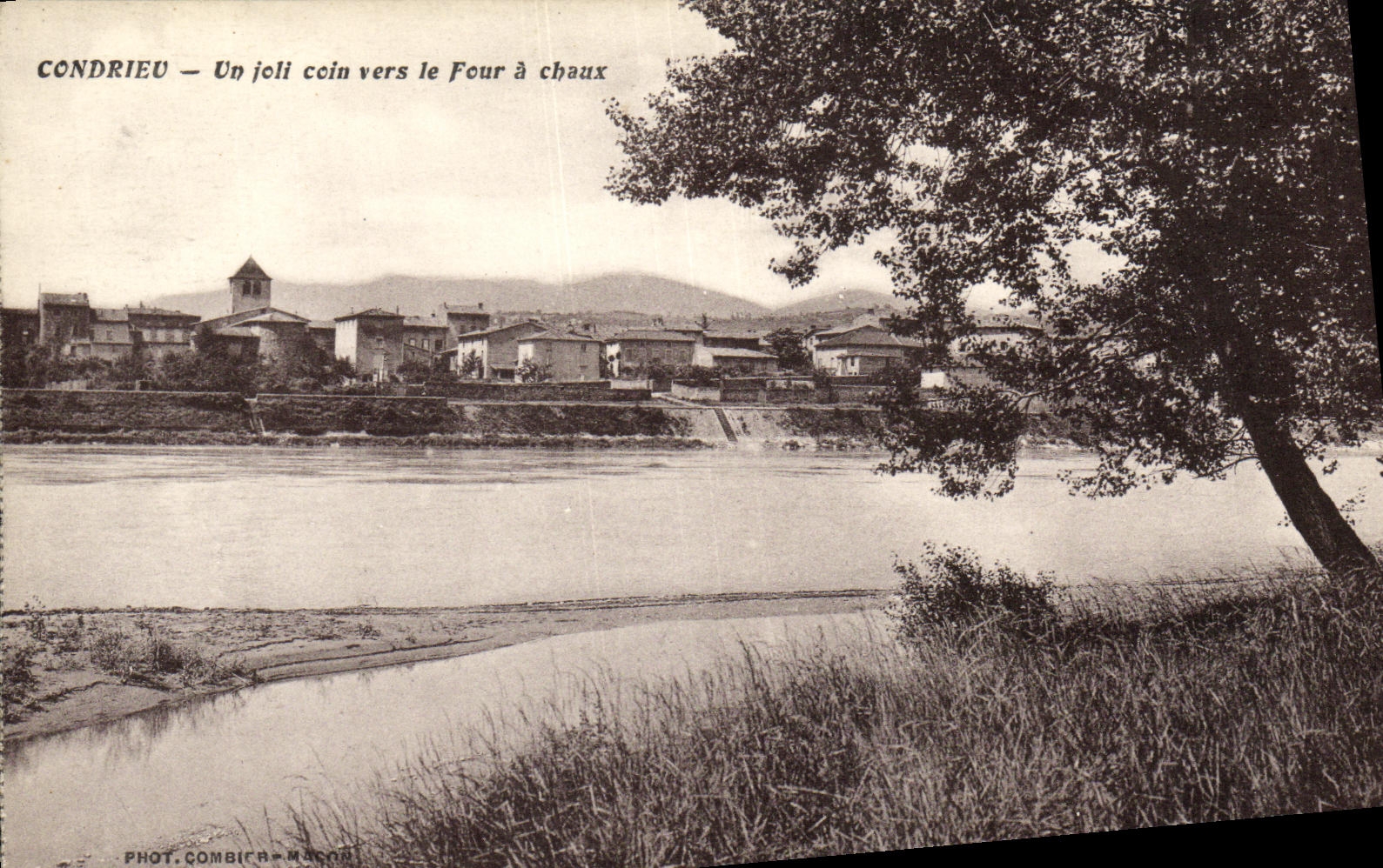 POSTAL Condrieu de la VENDIMIA una esquina bonita hacia el horno de cal