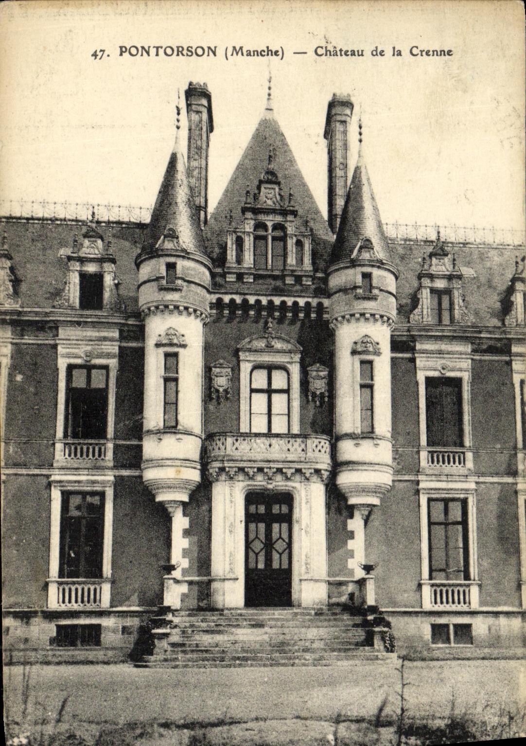 VINTAGE POSTCARD Pontorson Castle of Kerns