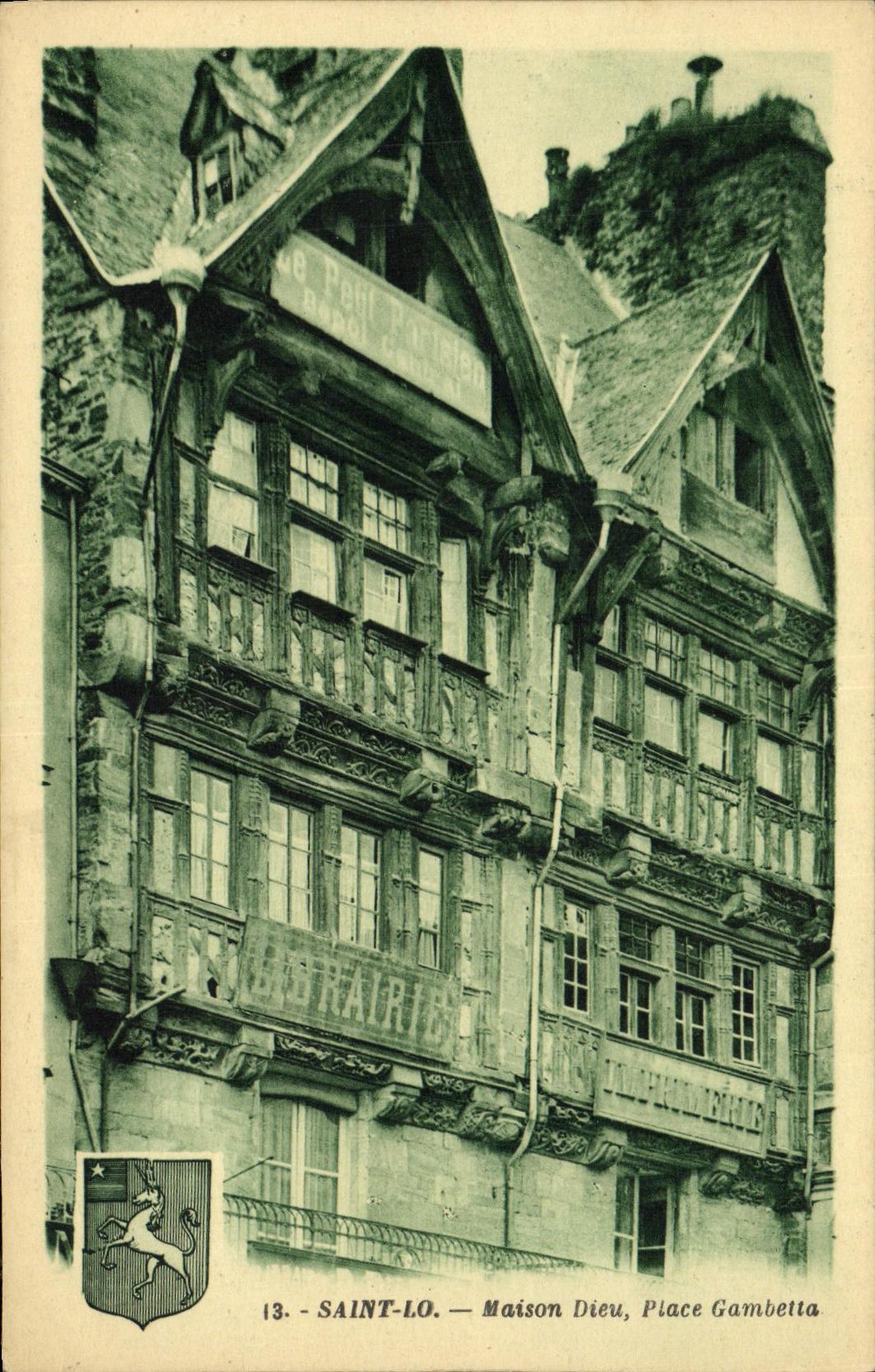 Dios del St Lo Maison de la POSTAL de la VENDIMIA coloca Gambetta Licorne