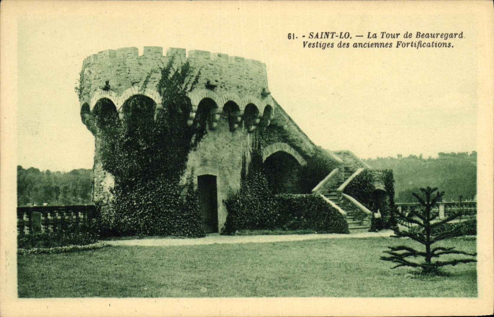 VINTAGE POSTCARD Holy Lo the Tower of Beauregard Vestiges of the old Fortifications