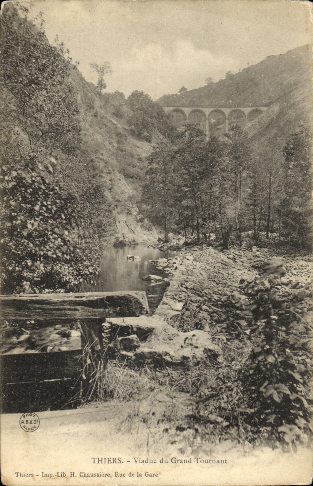 CPA Thiers Viaduc du Grand Tournant 