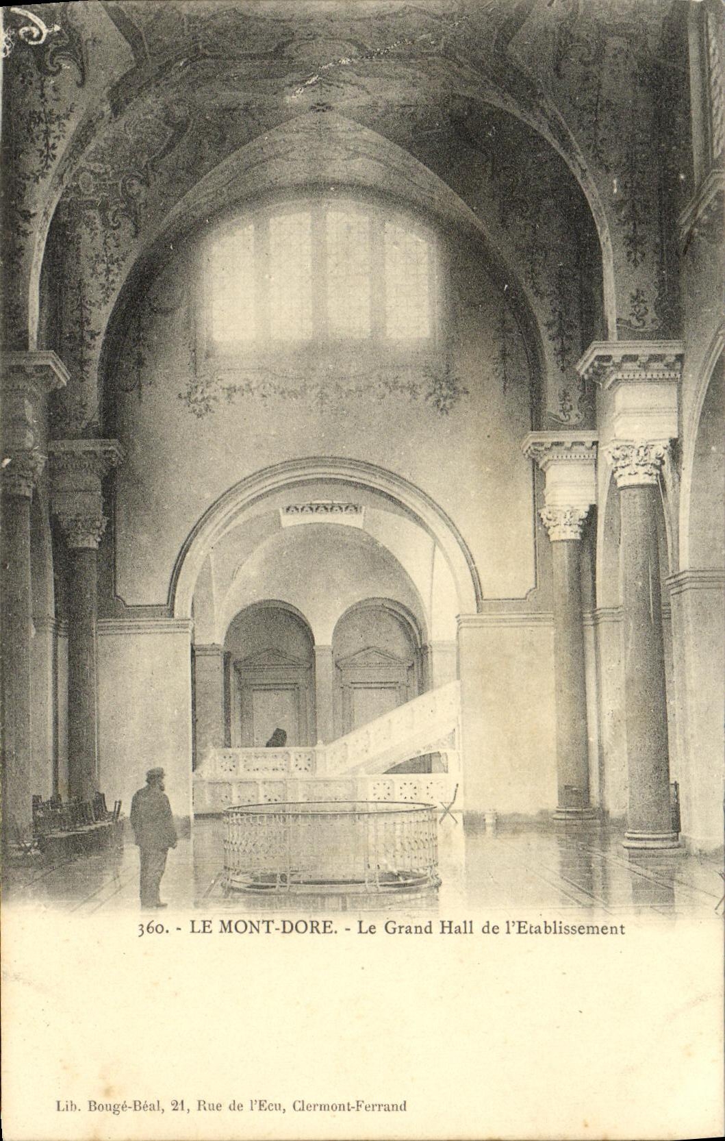 VINTAGE POSTCARD the Mount Gilds the Large Hall of L Etablissement