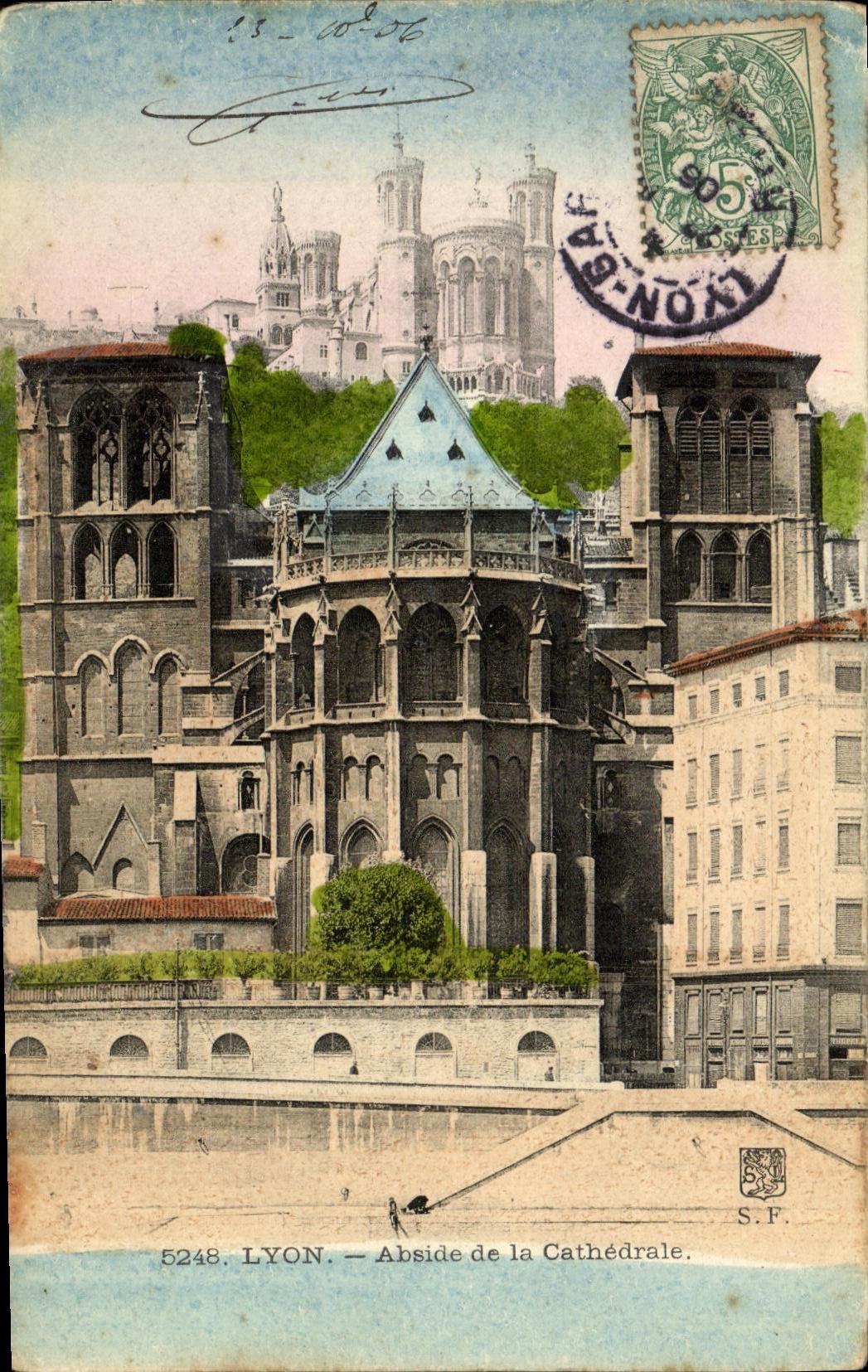 VINTAGE POSTCARD Lyon Apse of the Cathedral