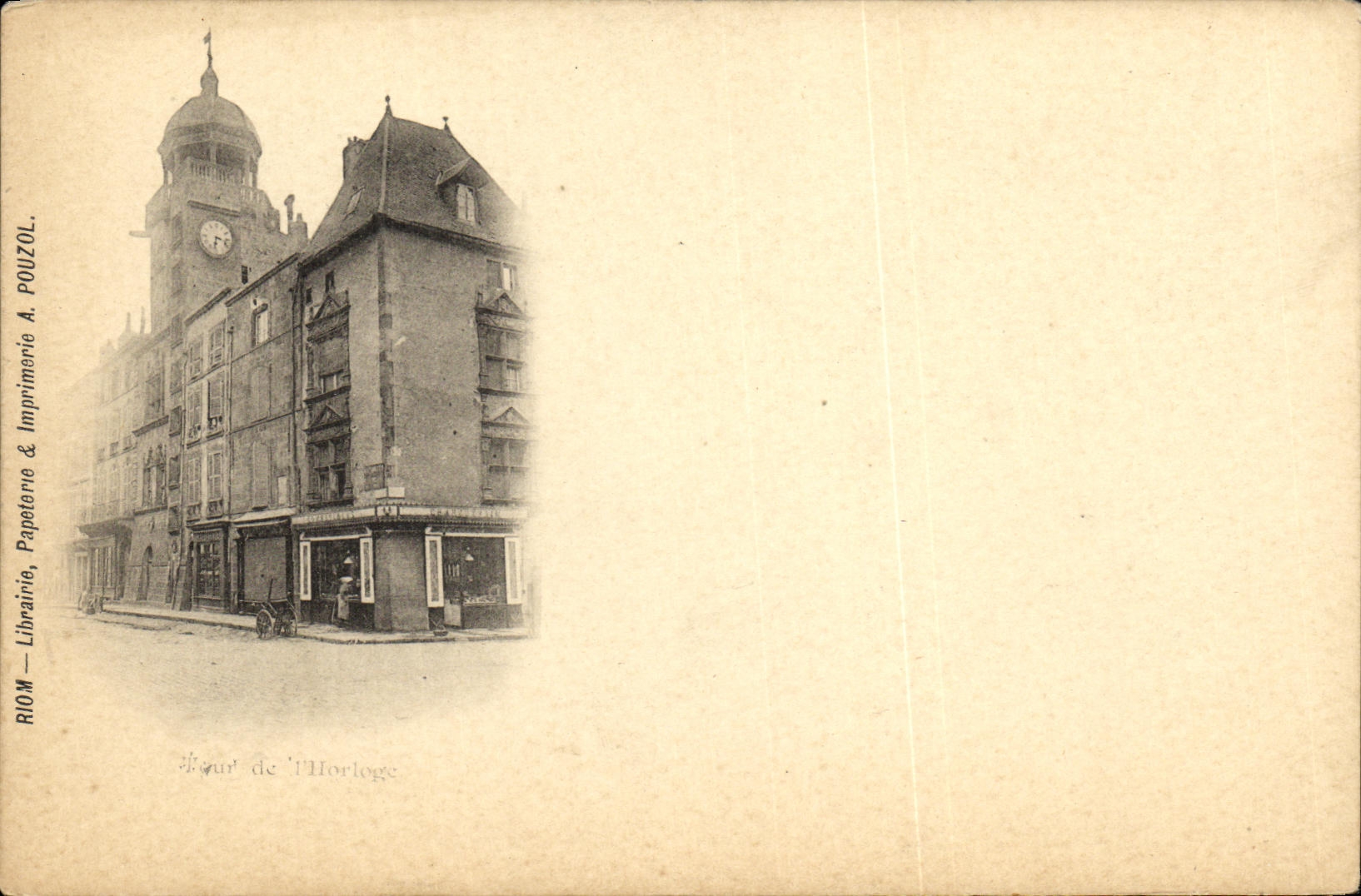 Vuelta de Riom de la POSTAL de la VENDIMIA de L reloj