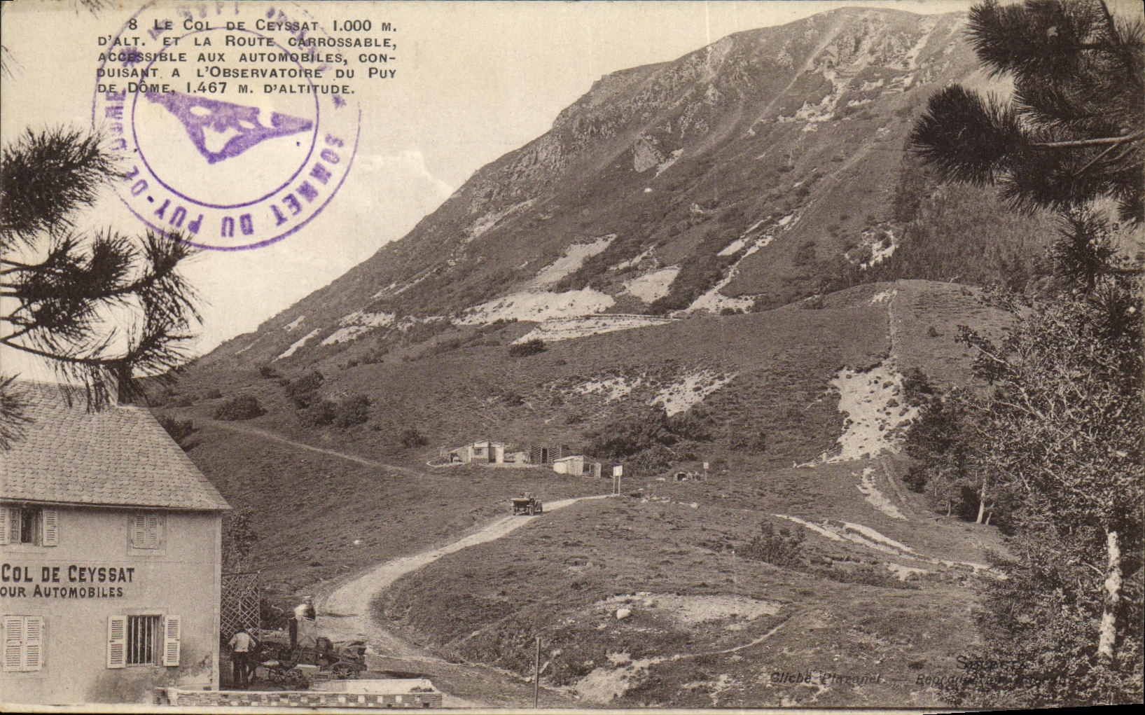 VINTAGE POSTCARD the Collar De Ceyssat and the motor road
