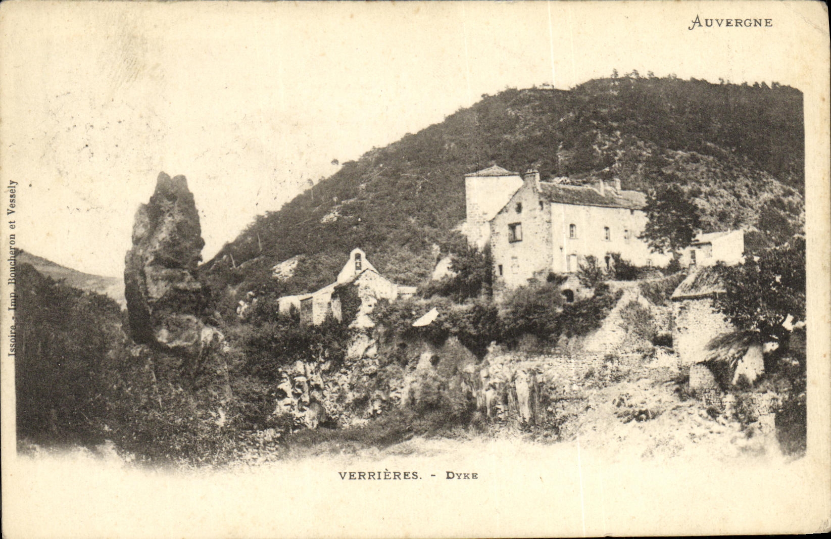 VINTAGE POSTCARD Glass Dyke