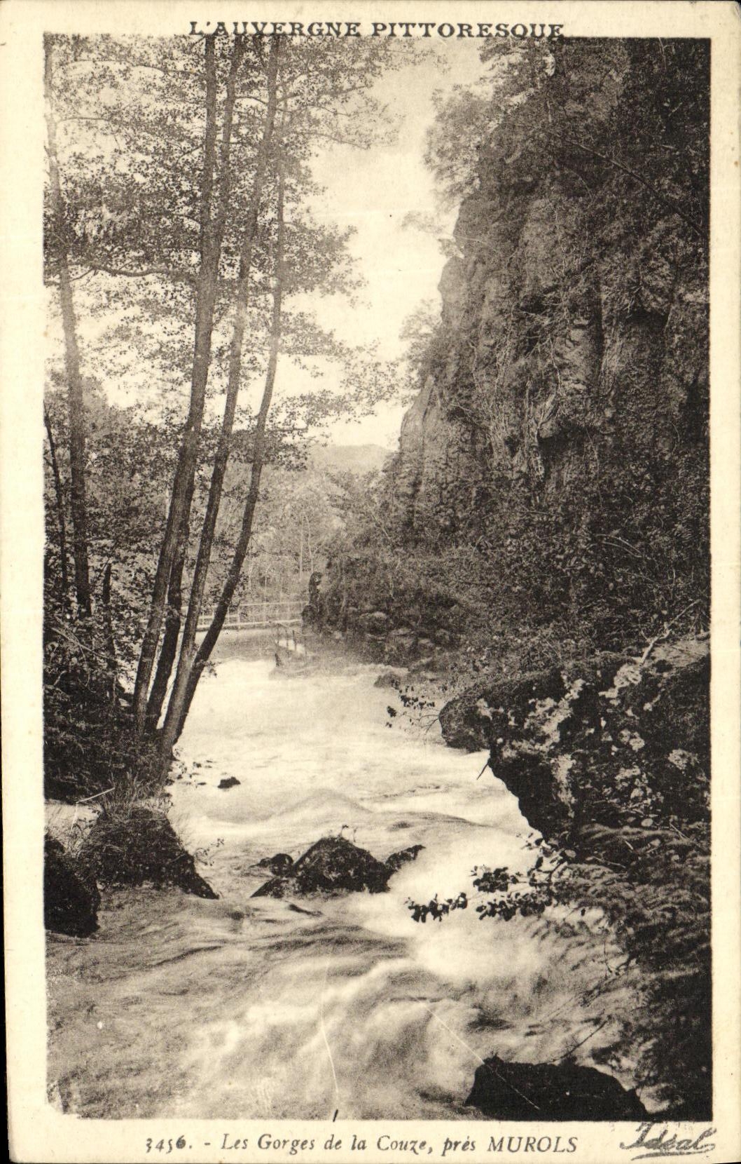 VINTAGE POSTCARD Murols Falls of Couze