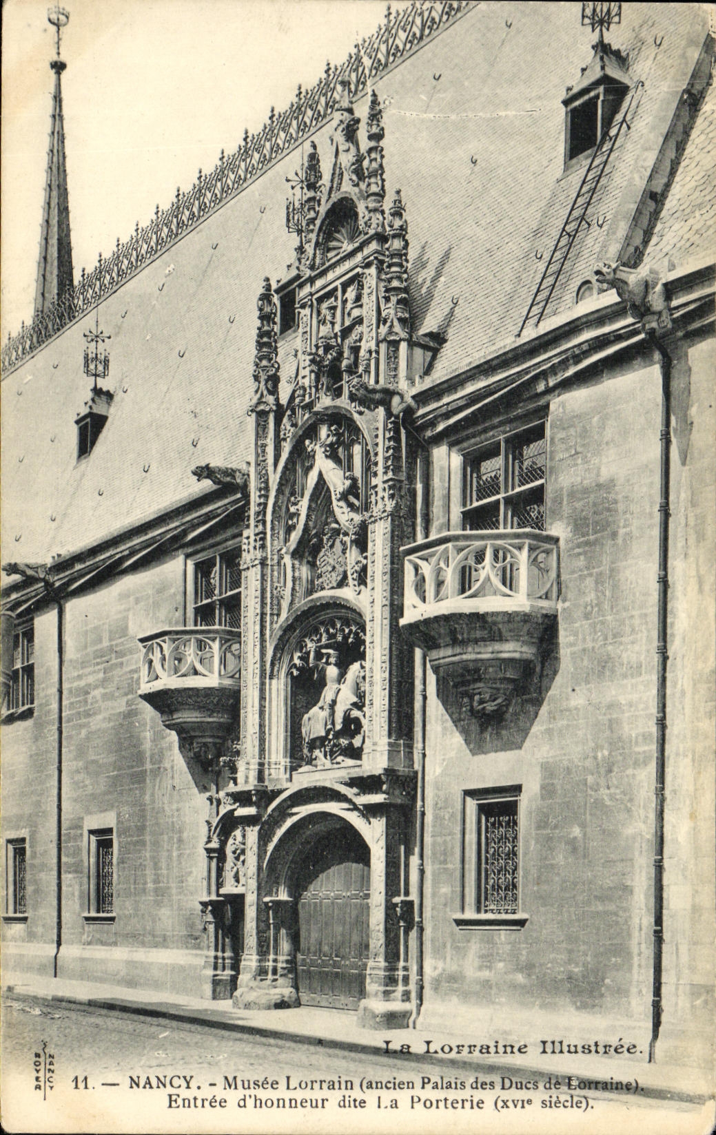 Honor de la entrada D del museo de Nancy Lorena de la POSTAL de la VENDIMIA conocido como Porterie