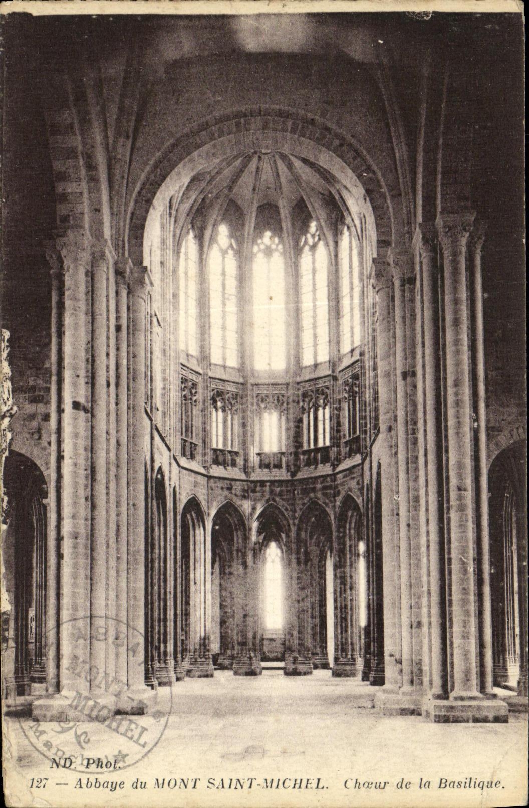 CPA Mont Saint Michel Choeur de la Basilique