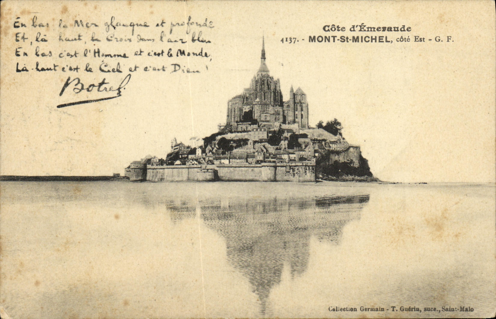 CPA La Mont Saint Michel Cote Est Botrel