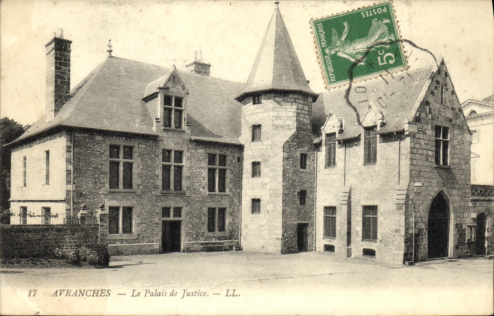 Cortes de ley de Avranches de la POSTAL de la VENDIMIA