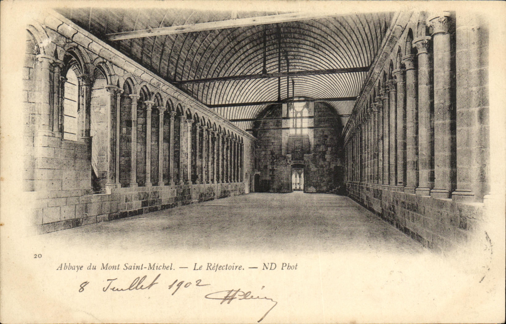 CPA Mont Saint Michel Le Refectoire