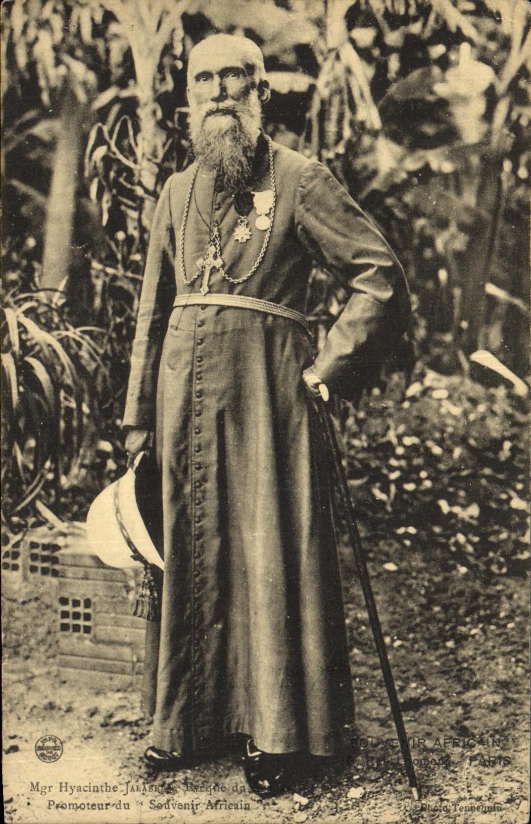 VINTAGE POSTCARD To remember African Hyacinthe Jalabere