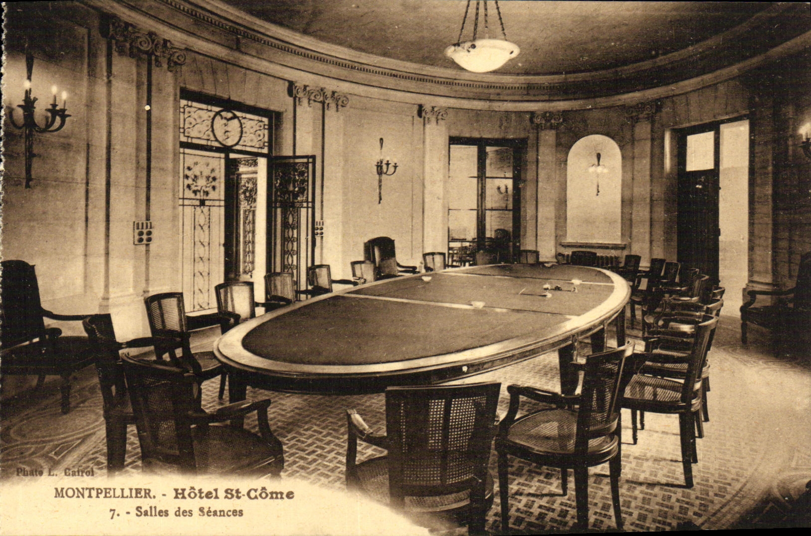 VINTAGE POSTCARD Montpellier Hotel St Like Rooms of the Meetings