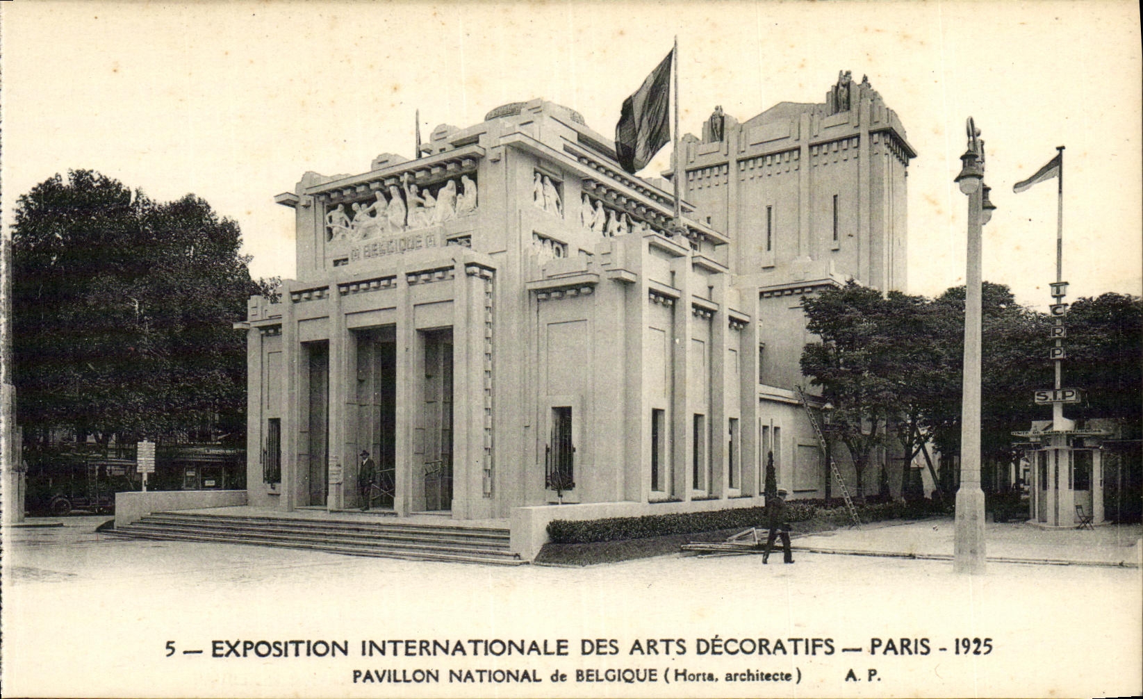 CPA Exposition Internationale des Arts Decoratifs Paris 1925 Pavillon National de Belgique