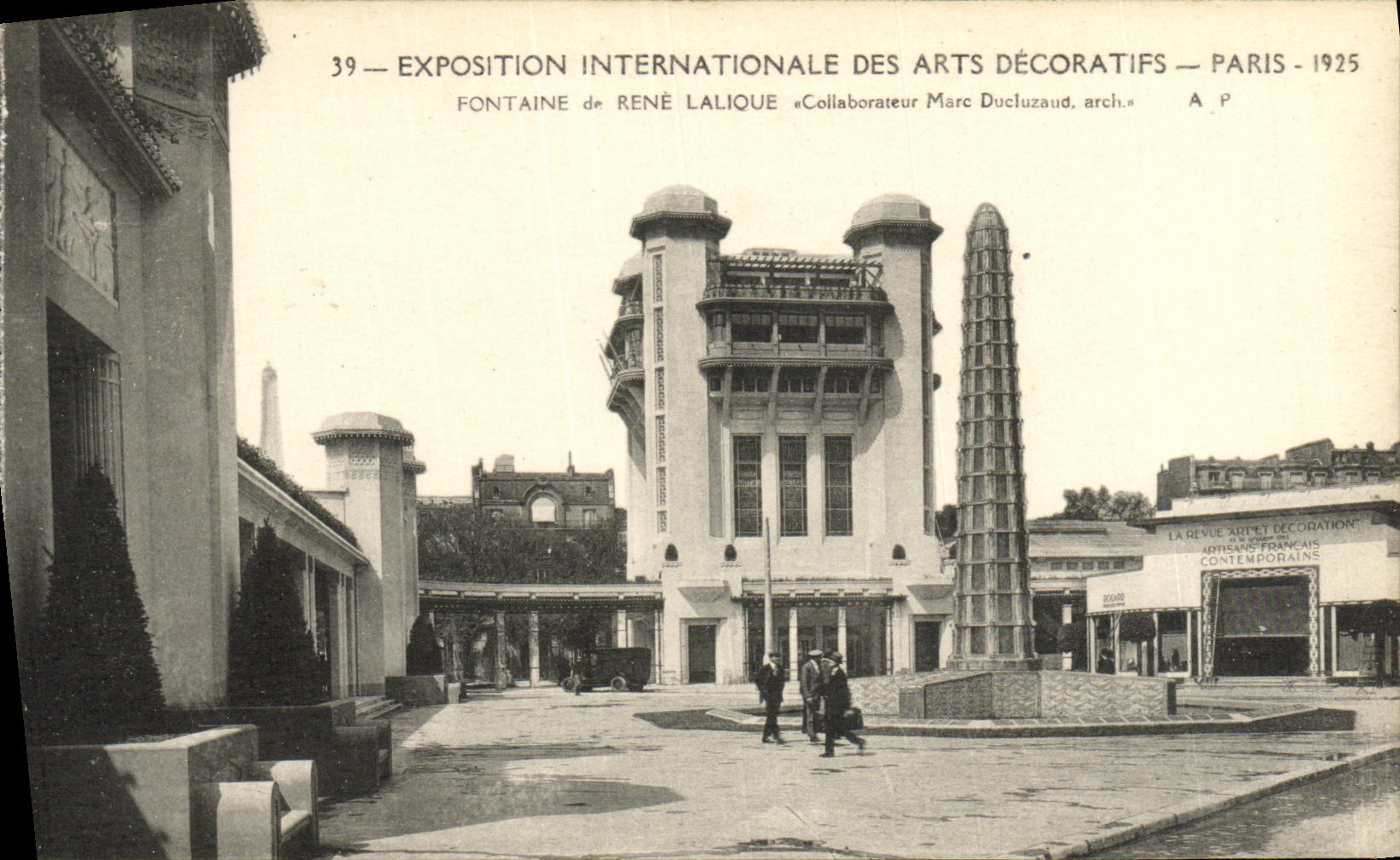 CPA Exposition Internationale des Arts Decoratifs Paris 1925 Fontaine Rene Lalique