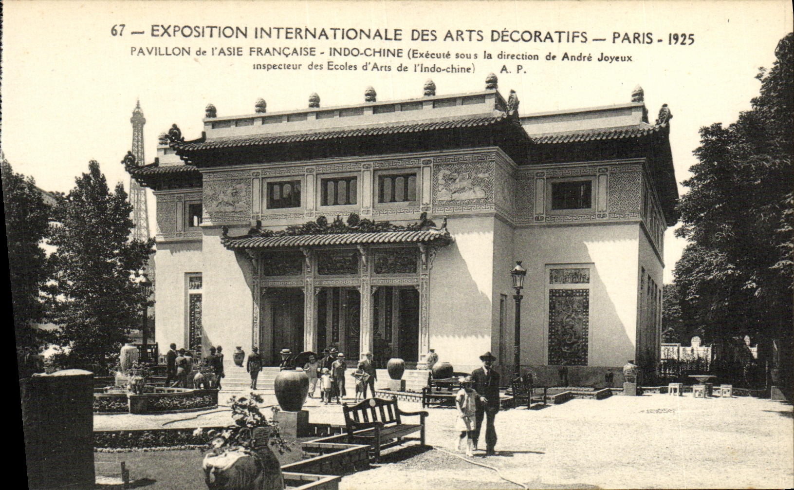 CPA Exposition Internationale des Arts Decoratifs Paris 1925 Pavillon de l Asie Francaise Indo Chine
