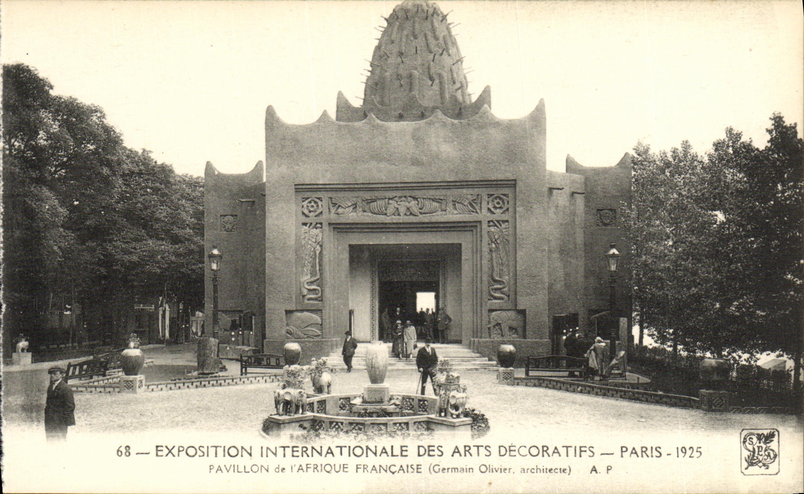 CPA Exposition Internationale des Arts Decoratifs Paris 1925 Pavillon de l Afrique Francaise