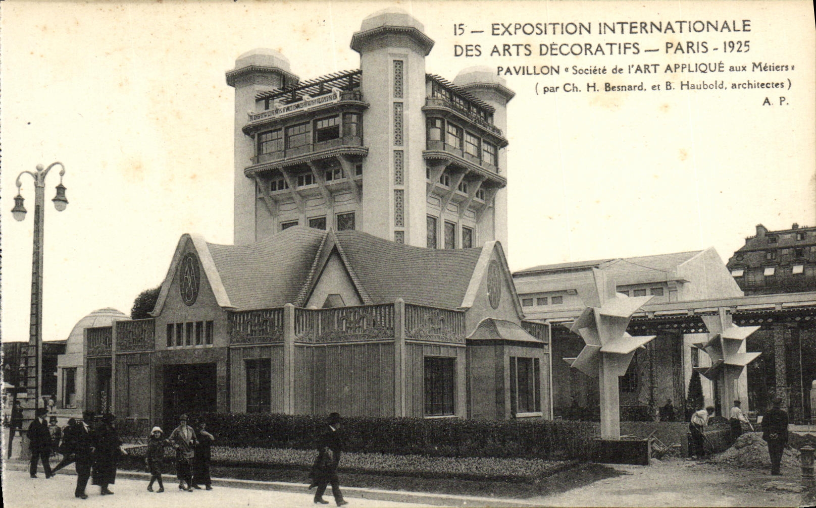 CPA Exposition Internationale des Arts Decoratifs Paris 1925 Pavillon Societe de l Art Applique aux Metiers