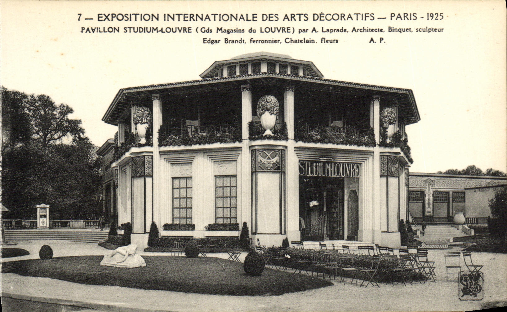 CPA Exposition Internationale des Arts Decoratifs Paris 1925 Pavillon Studium Louvre
