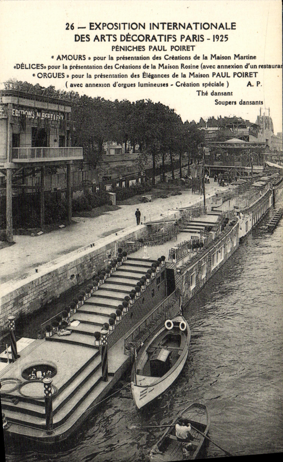 CPA Exposition Internationale des Arts Decoratifs Paris 1925 Peniches Paul Poiret