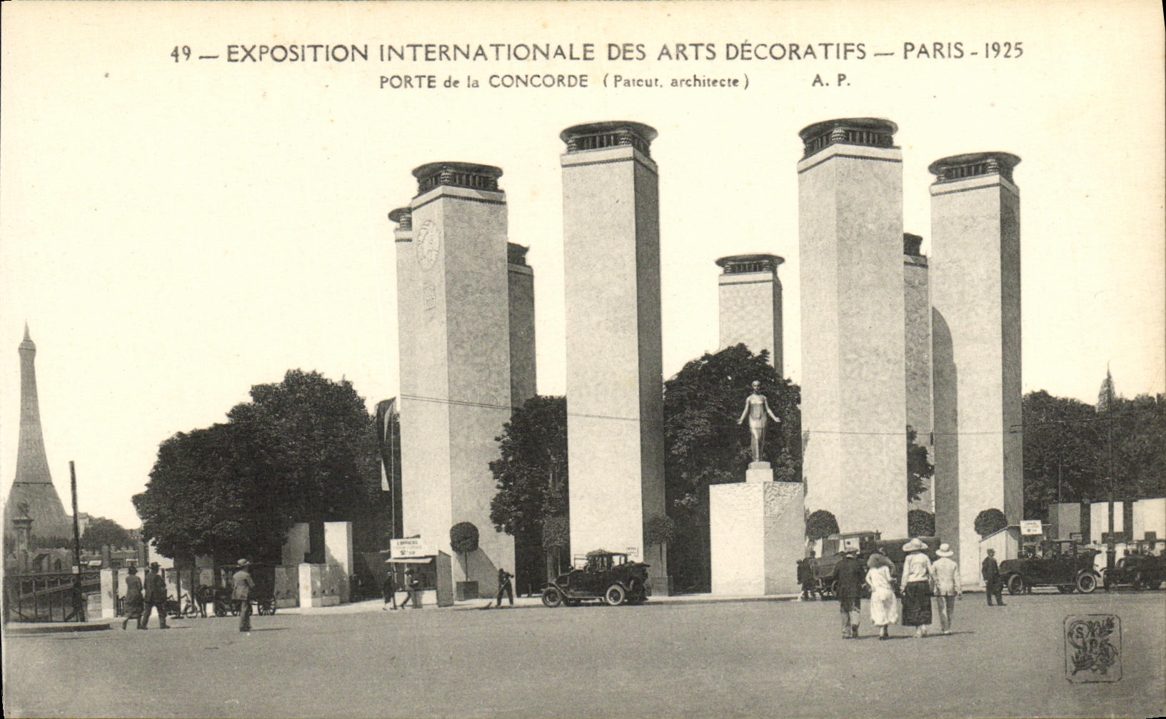 CPA Exposition Internationale des Arts Decoratifs Paris 1925 Porte de la Concorde