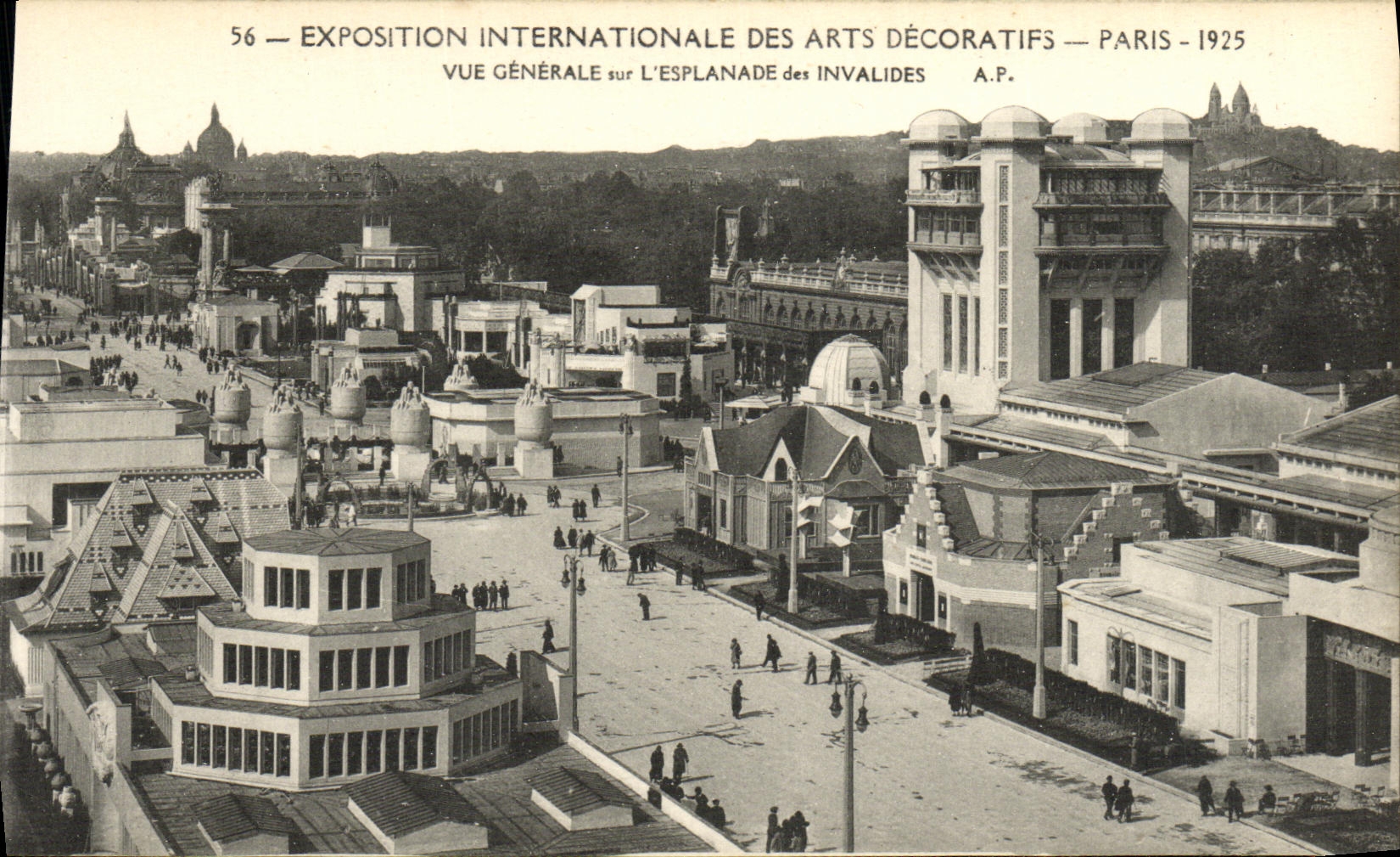 CPA Exposition Internationale des Arts Decoratifs Paris 1925 Vue Generale sur L Esplande des Invalides