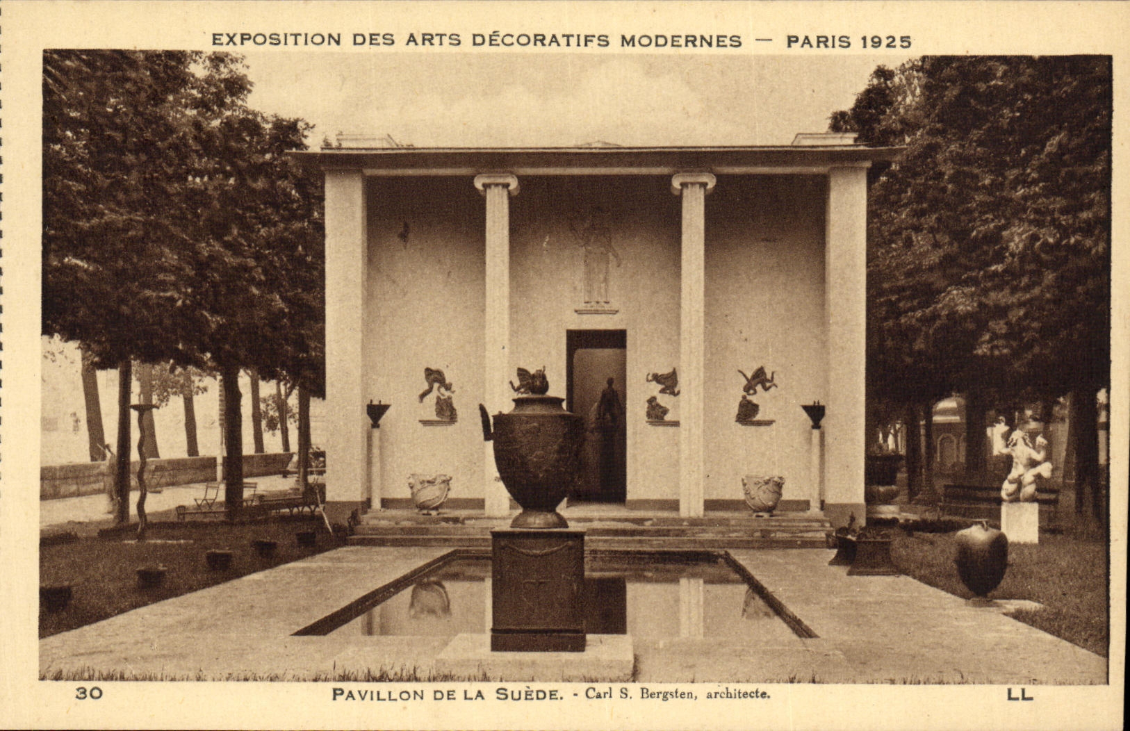 CPA Exposition des Arts Decoratifs Modernes Paris 1925 Pavillon de la Suede