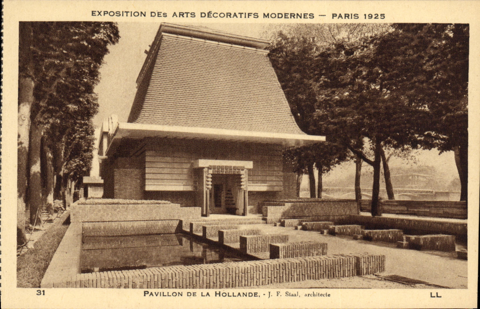 CPA Exposition des Arts Decoratifs Modernes Paris 1925 Pavillon de la Hollande