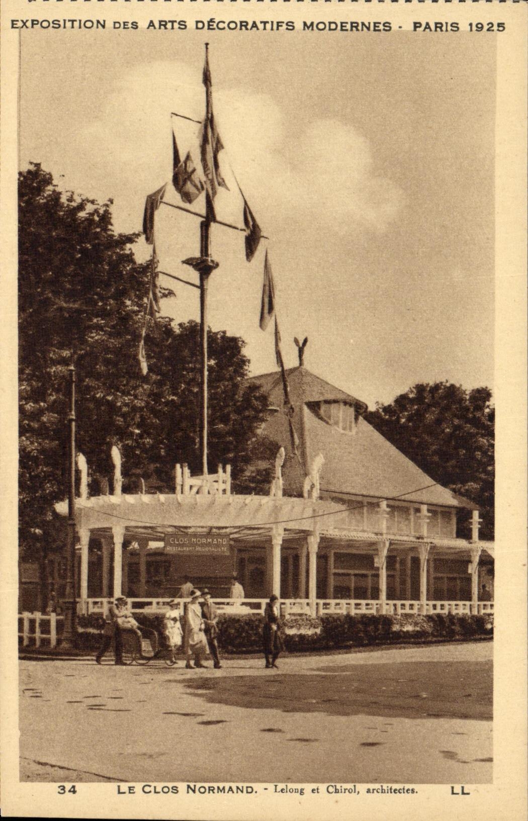 CPA Exposition des Arts Decoratifs Modernes Paris 1925 Le Clos Normand