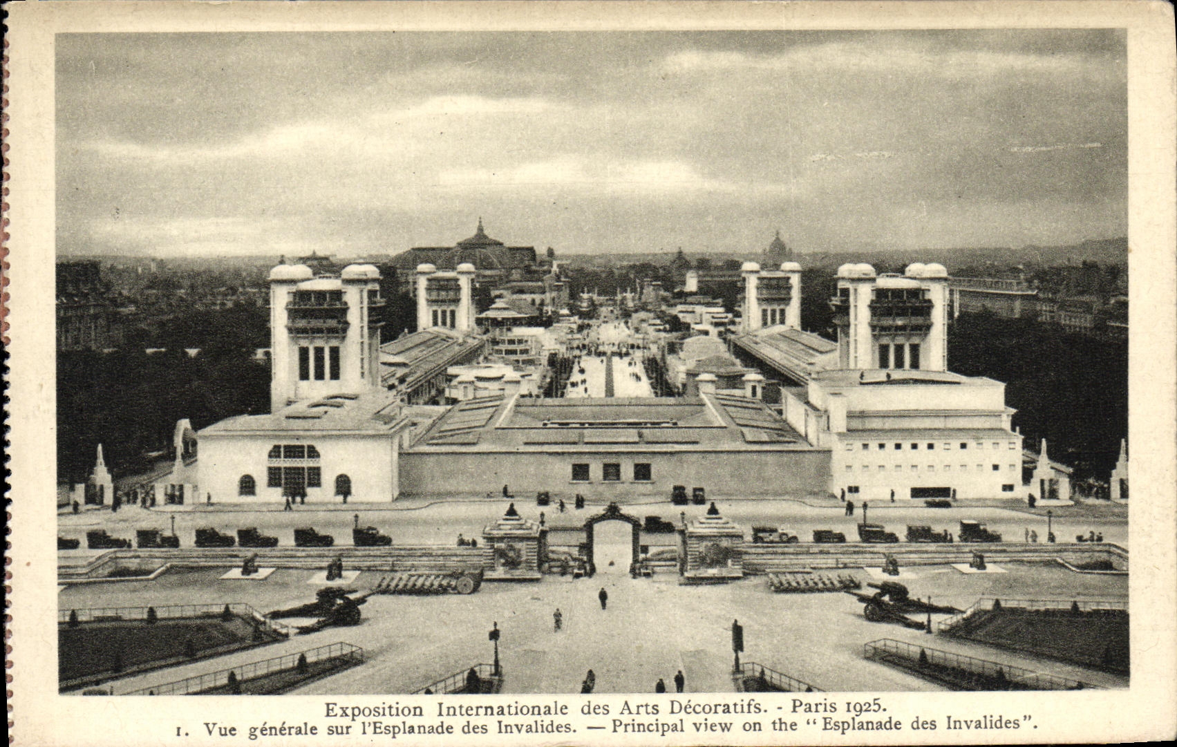 CPA Exposition Internationale des Arts Decoratifs Paris 1925 Vue generale sur l Esplande des Invalides