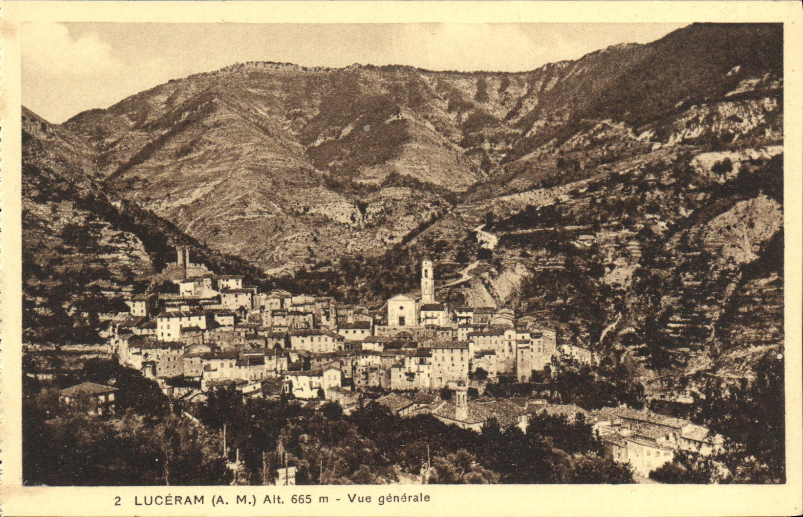 CPA Luceram Vue gnerale