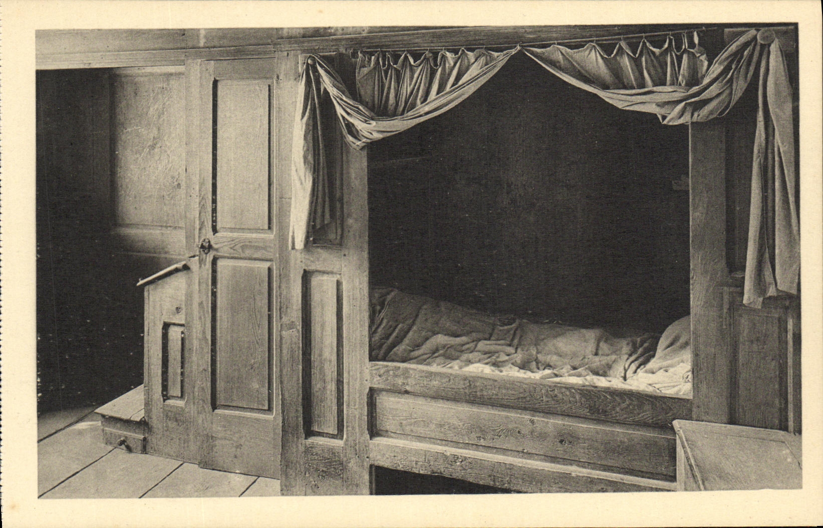 Monasterio de la POSTAL de la VENDIMIA de D chartreuse interior grande un cuarto de la celula