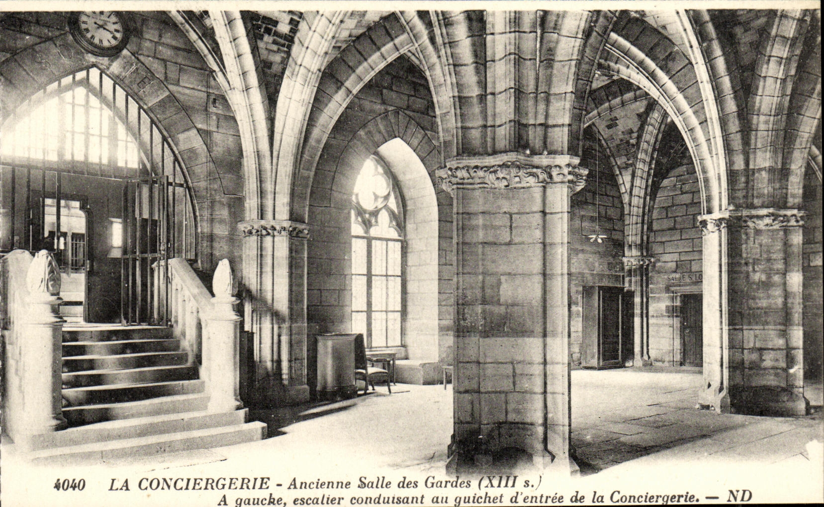 VINTAGE POSTCARD the Caretaker s lodge Old Room of the Paris Guards