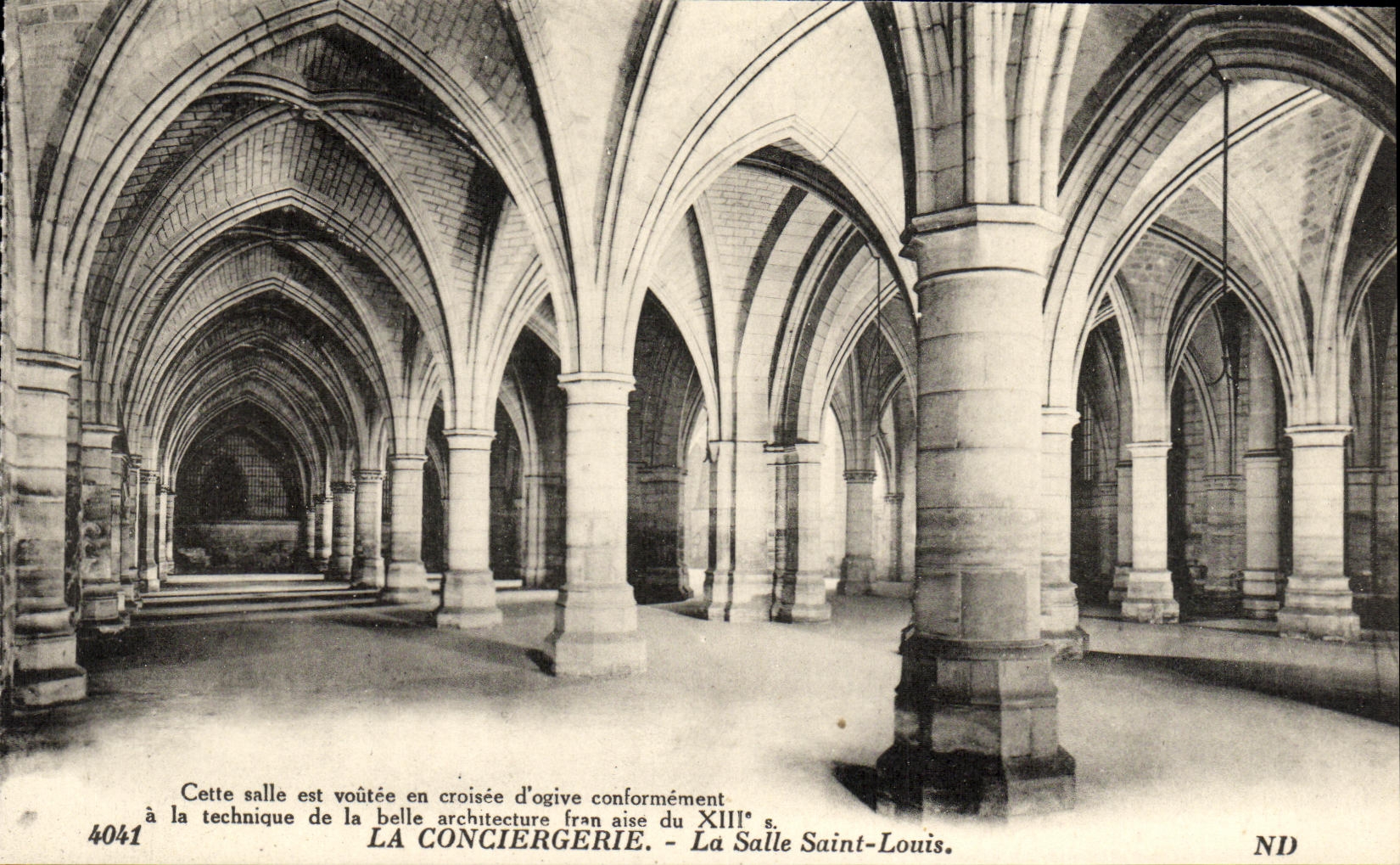 VINTAGE POSTCARD the Caretaker s lodge the Room Paris Saint Louis