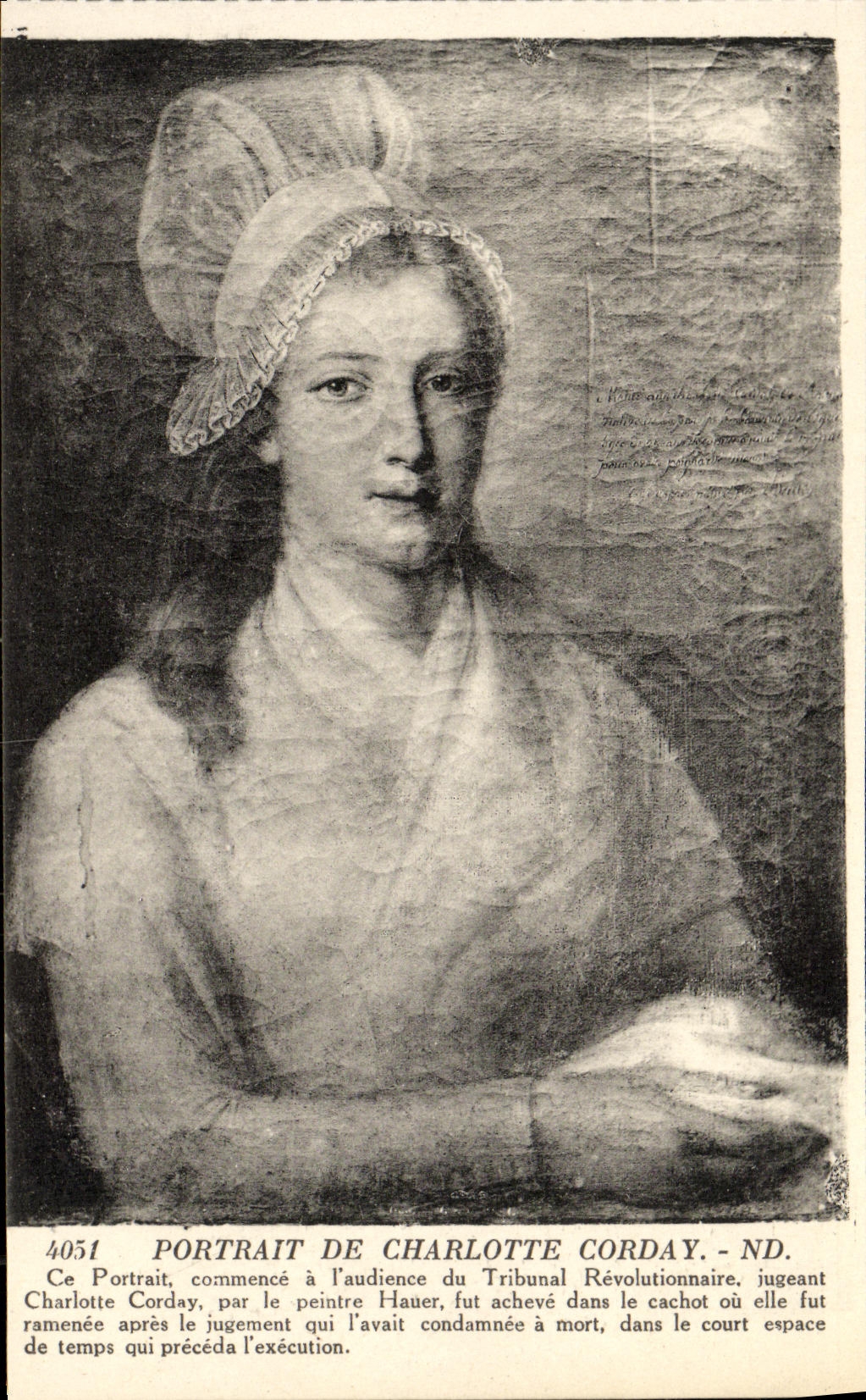 CPA Revolution Francaise Portrait de Charlotte Corday