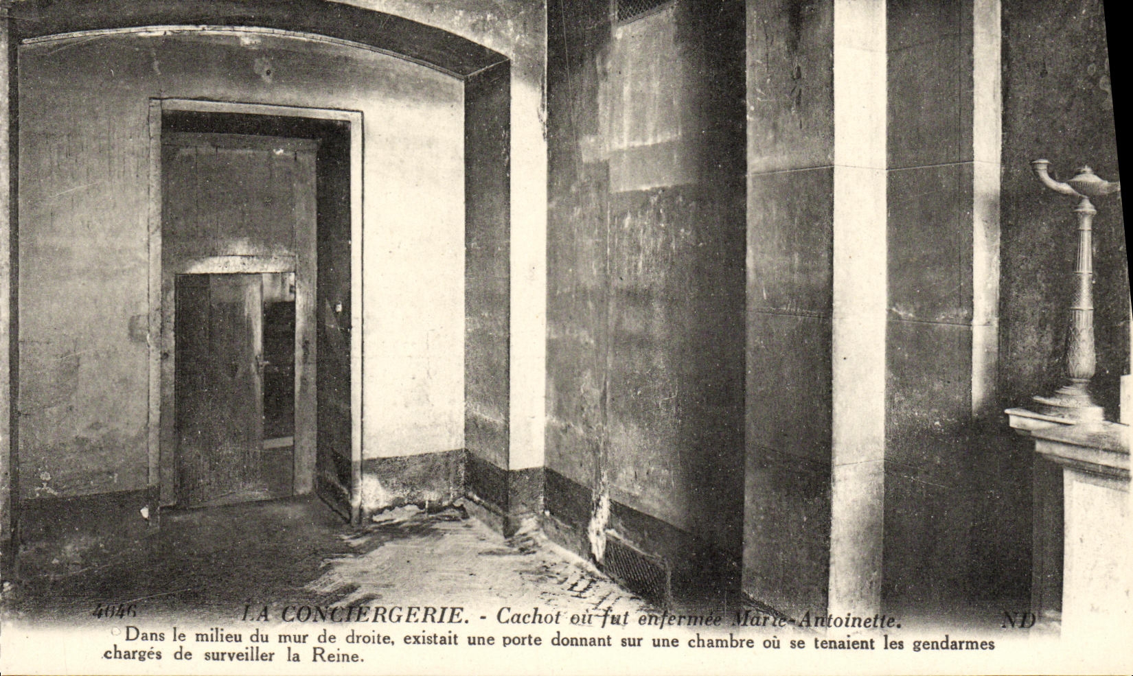 VINTAGE POSTCARD Paris the Caretaker s lodge Dungeon or was enfermee Marie Antoinette
