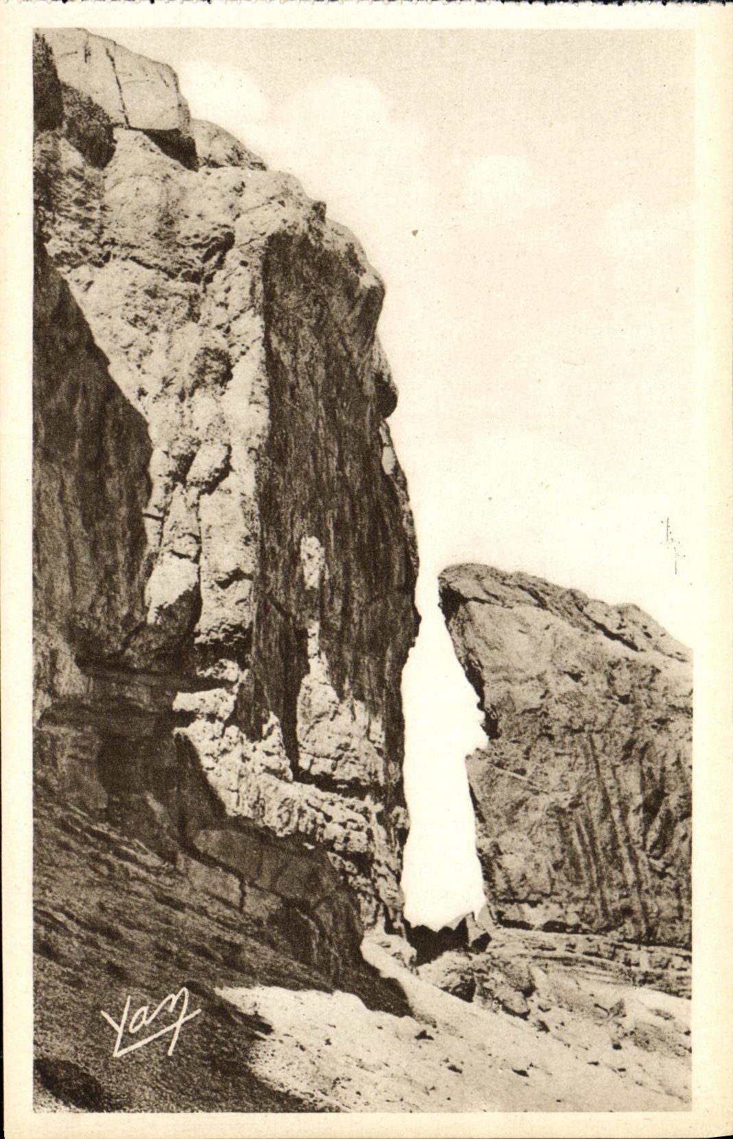 CPA Gavarnie Le Breche de Roland cote Espagnol