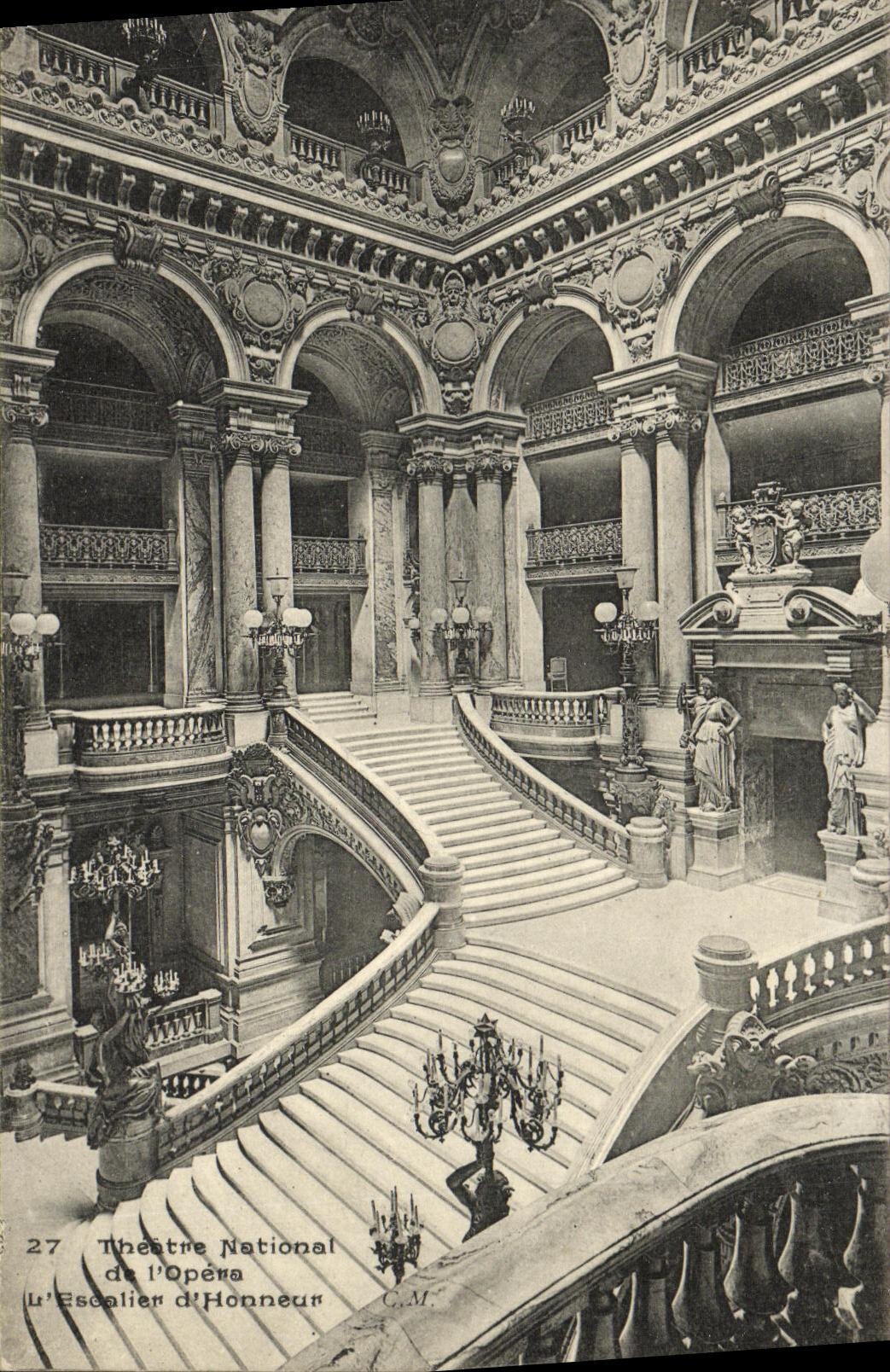 CPA Paris Opera Escalier d honneur